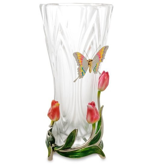 Хрустальная ваза купить в Санкт-Петербурге для цветов в интернет магазине